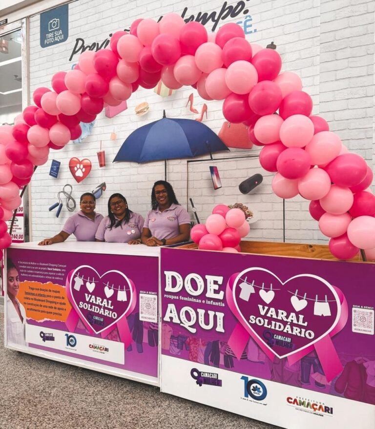 Agosto Lilás: Boulevard Shopping Camaçari e Secretaria da Mulher promovem ação de solidariedade